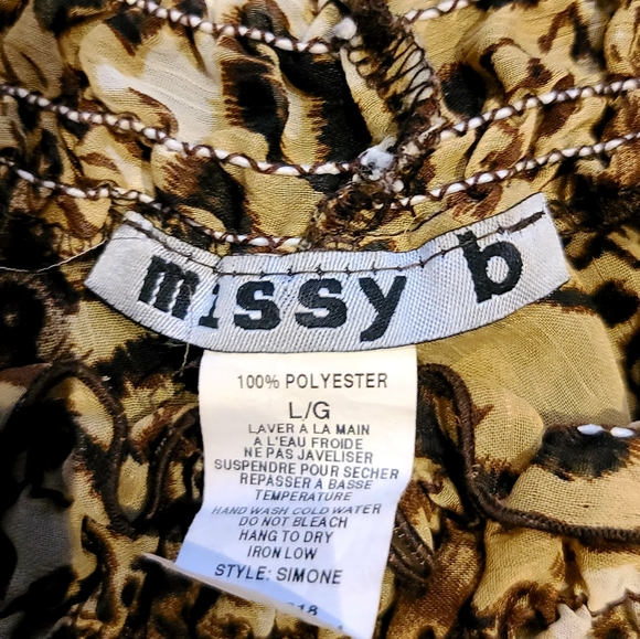 Leppard and Cheetah Print off the shoulders Blouse - Picture 2 of 2